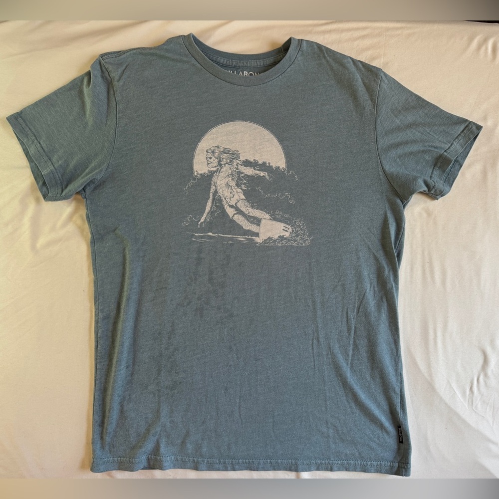 Billabong Blue Zombie Surfer Graphic Tee